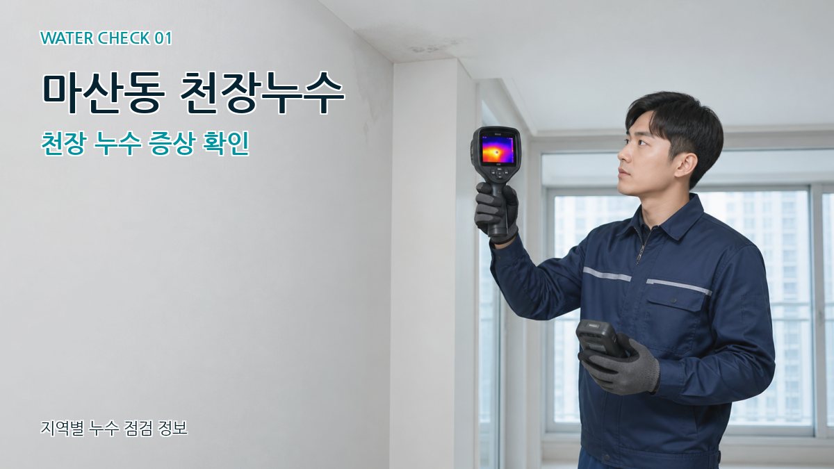 마산동 아파트누수 누수탐지 이미지