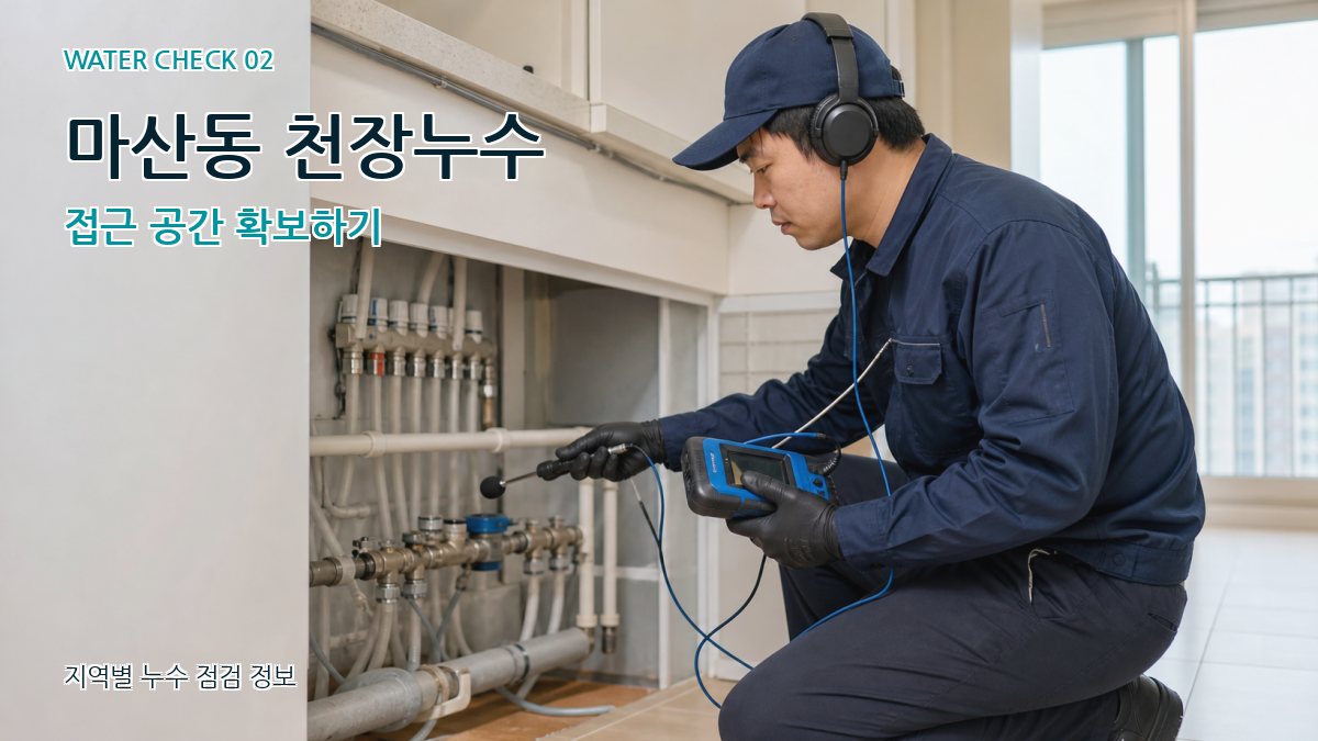 마산동 화장실누수 누수탐지 이미지