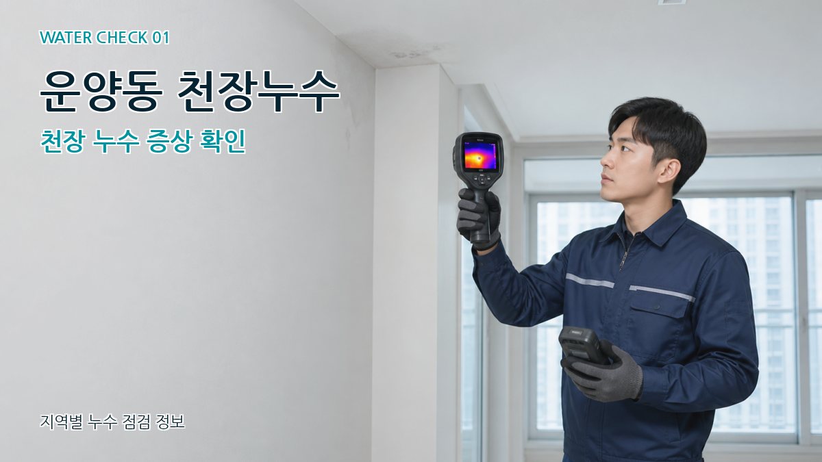 운양동 아파트누수 누수탐지 이미지
