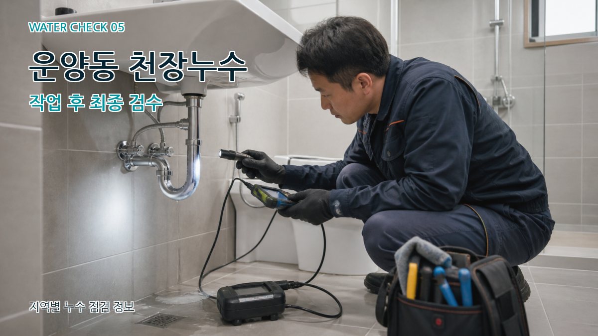 운양동 누수공사 누수탐지 이미지