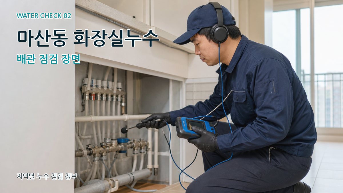마산동 화장실누수 누수탐지 이미지