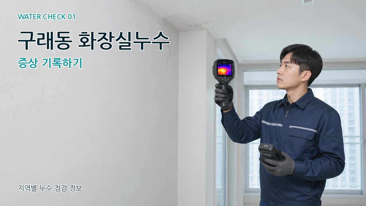 구래동 아파트누수 누수탐지 이미지