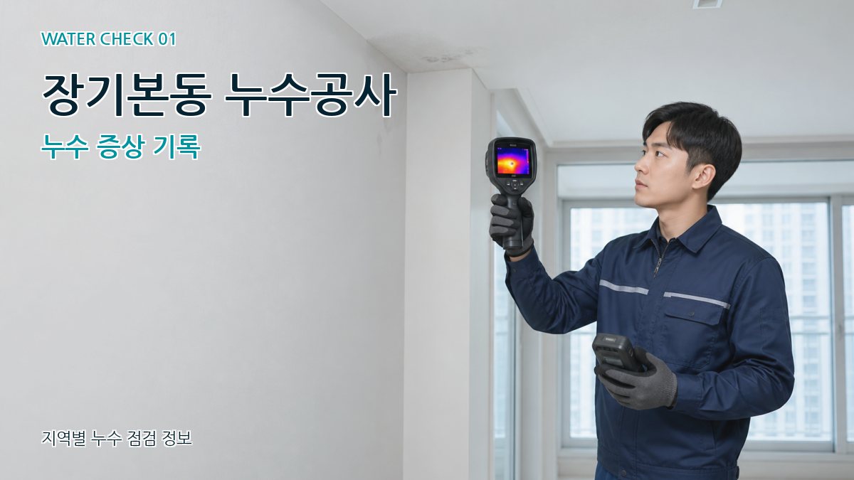 장기본동 아파트누수 누수탐지 이미지