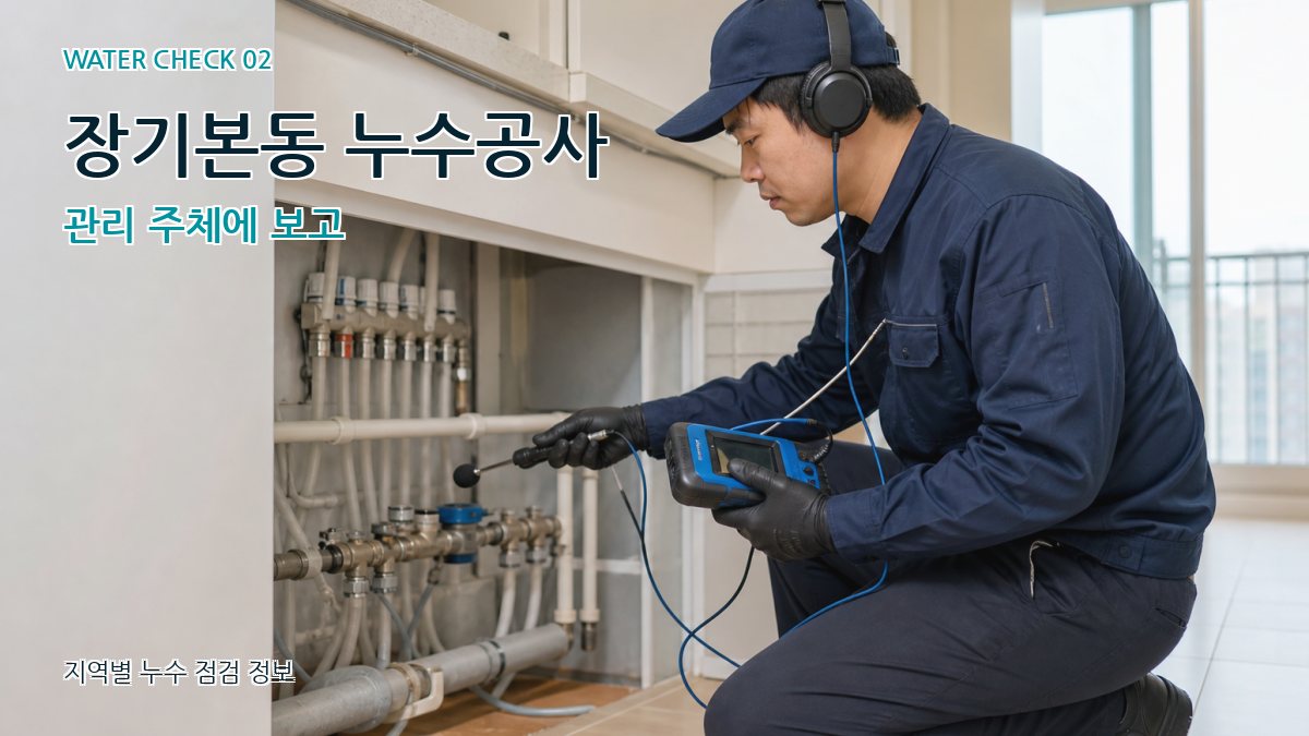 장기본동 화장실누수 누수탐지 이미지