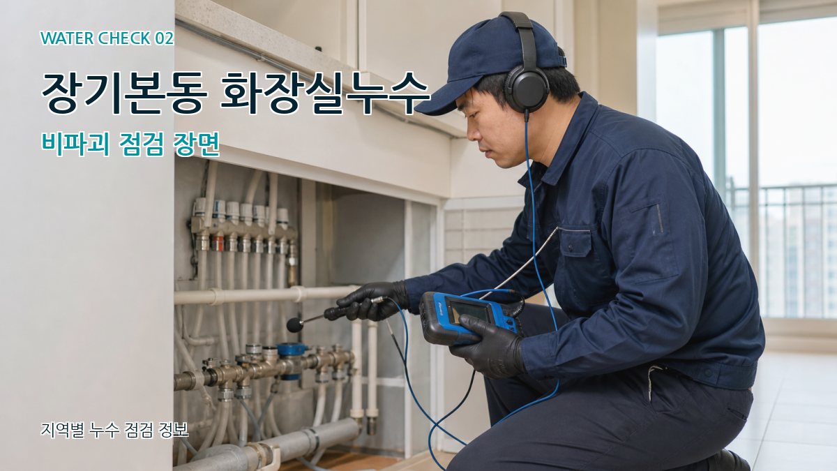 장기본동 화장실누수 누수탐지 이미지