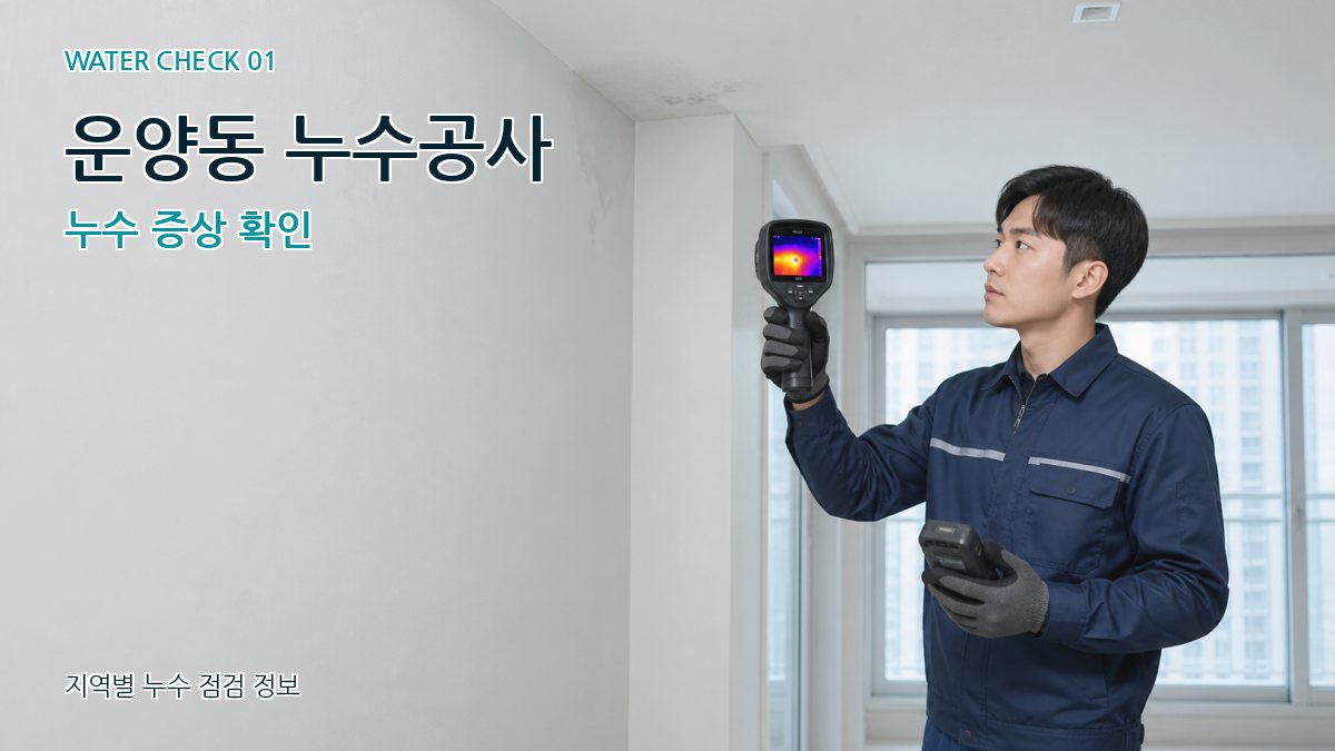 운양동 아파트누수 누수탐지 이미지