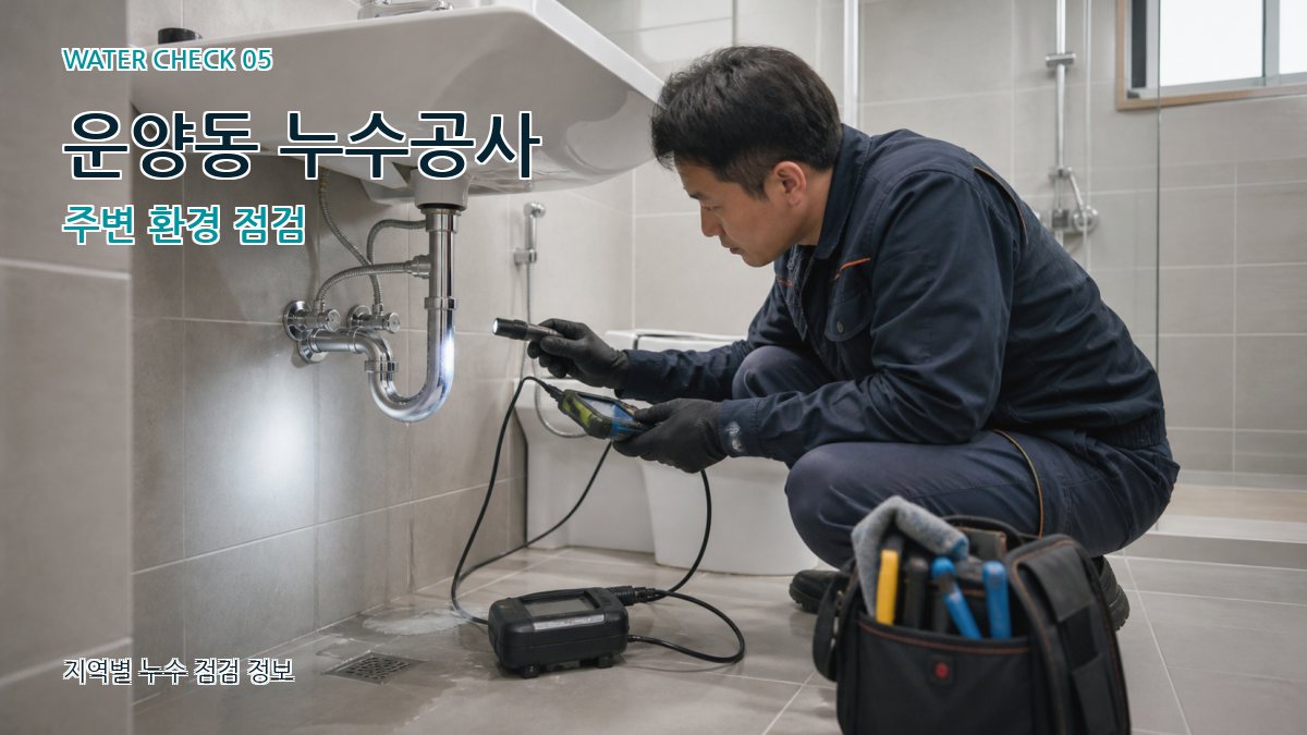 운양동 누수공사 누수탐지 이미지