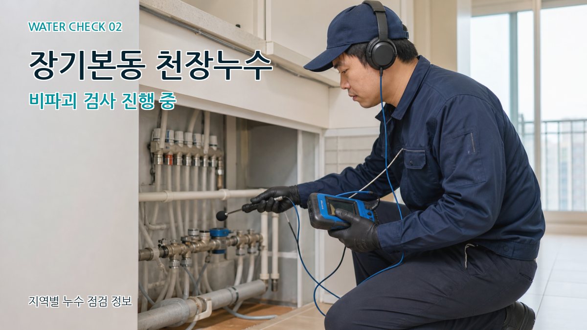 장기본동 화장실누수 누수탐지 이미지