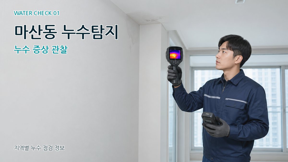 마산동 아파트누수 누수탐지 이미지
