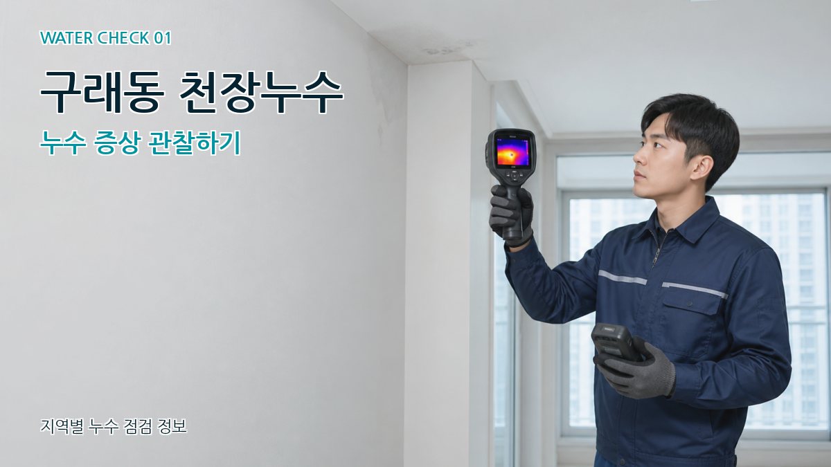 구래동 아파트누수 누수탐지 이미지