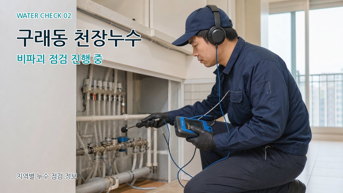 구래동 화장실누수 누수탐지 이미지