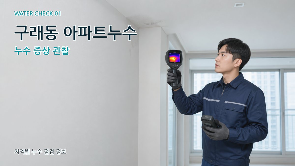 구래동 아파트누수 누수탐지 이미지