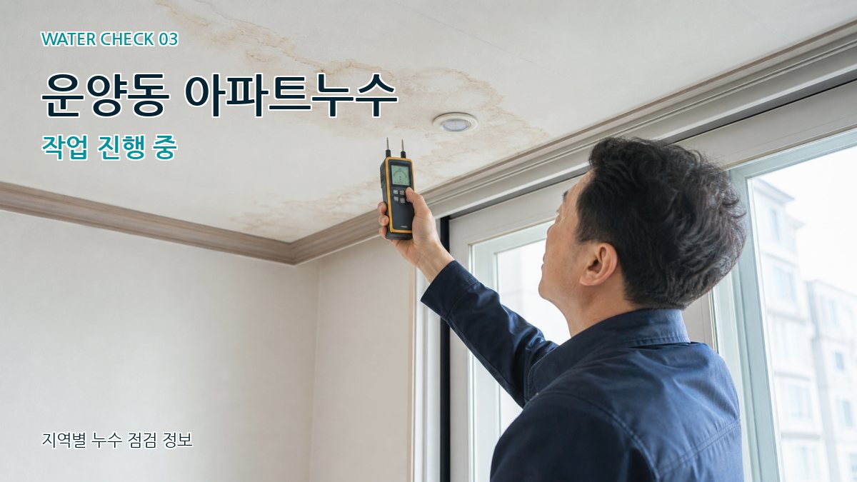 운양동 천장누수 누수탐지 이미지