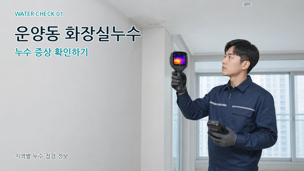 운양동 아파트누수 누수탐지 이미지